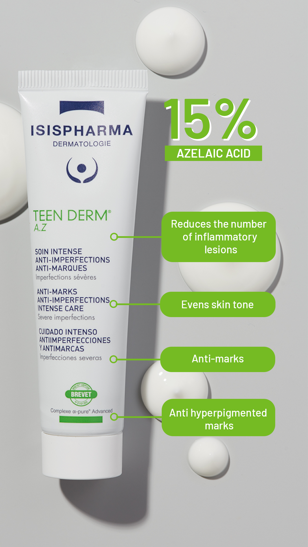 TEEN DERM ® A.Z.  Azelaic Cream | Acne Prone Skin 30ml