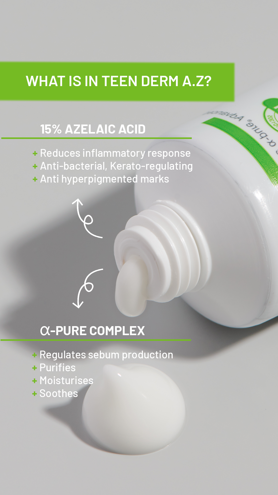TEEN DERM ® A.Z.  Azelaic Cream | Acne Prone Skin 30ml